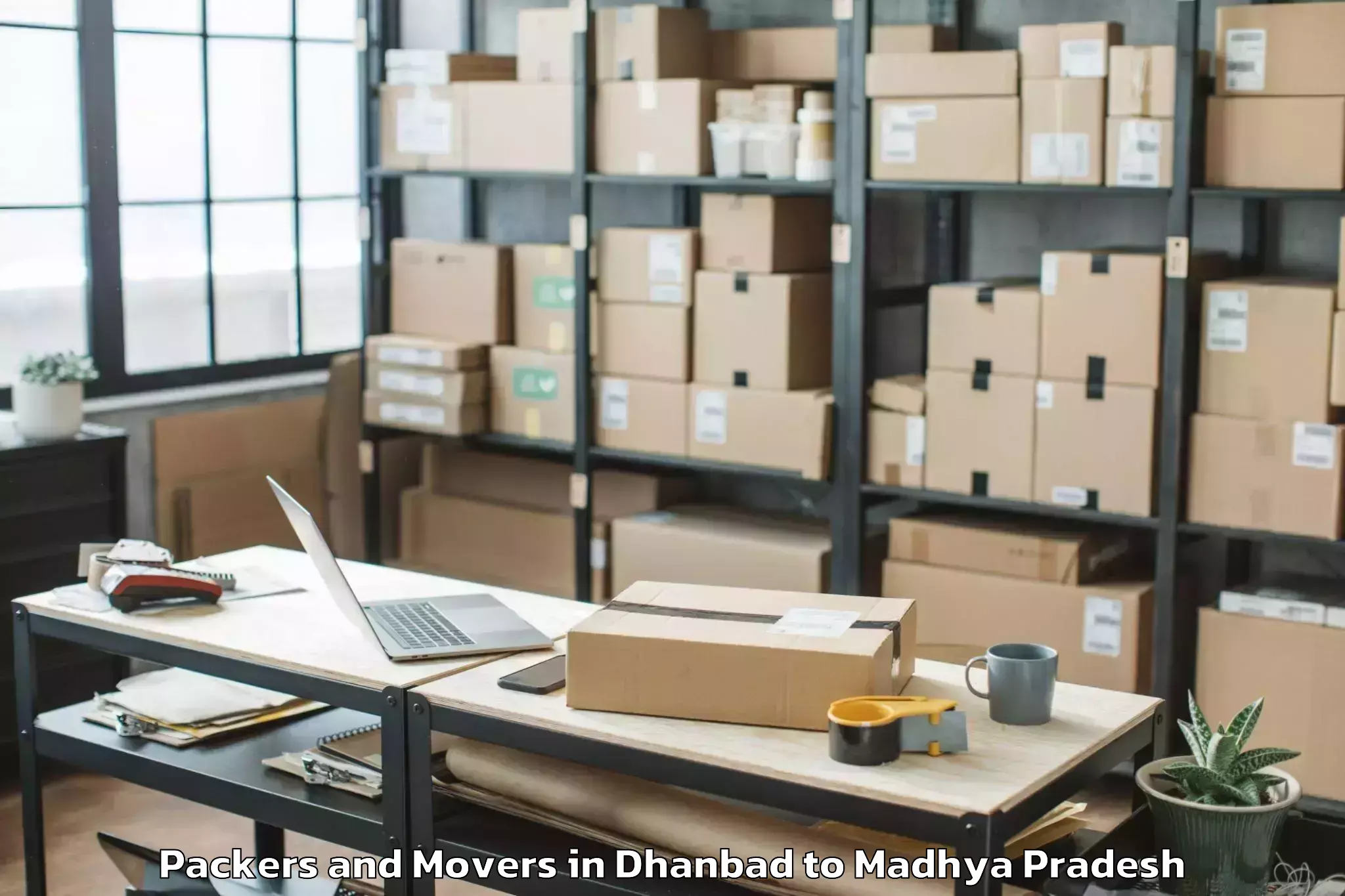 Book Dhanbad to Barnagar Pt Packers And Movers Online